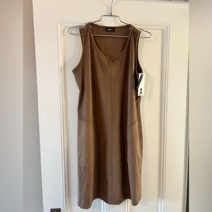 ISCA women’s sleeveless dress - size large, brown